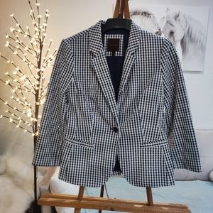 The Limited Gingham Checked Blazer